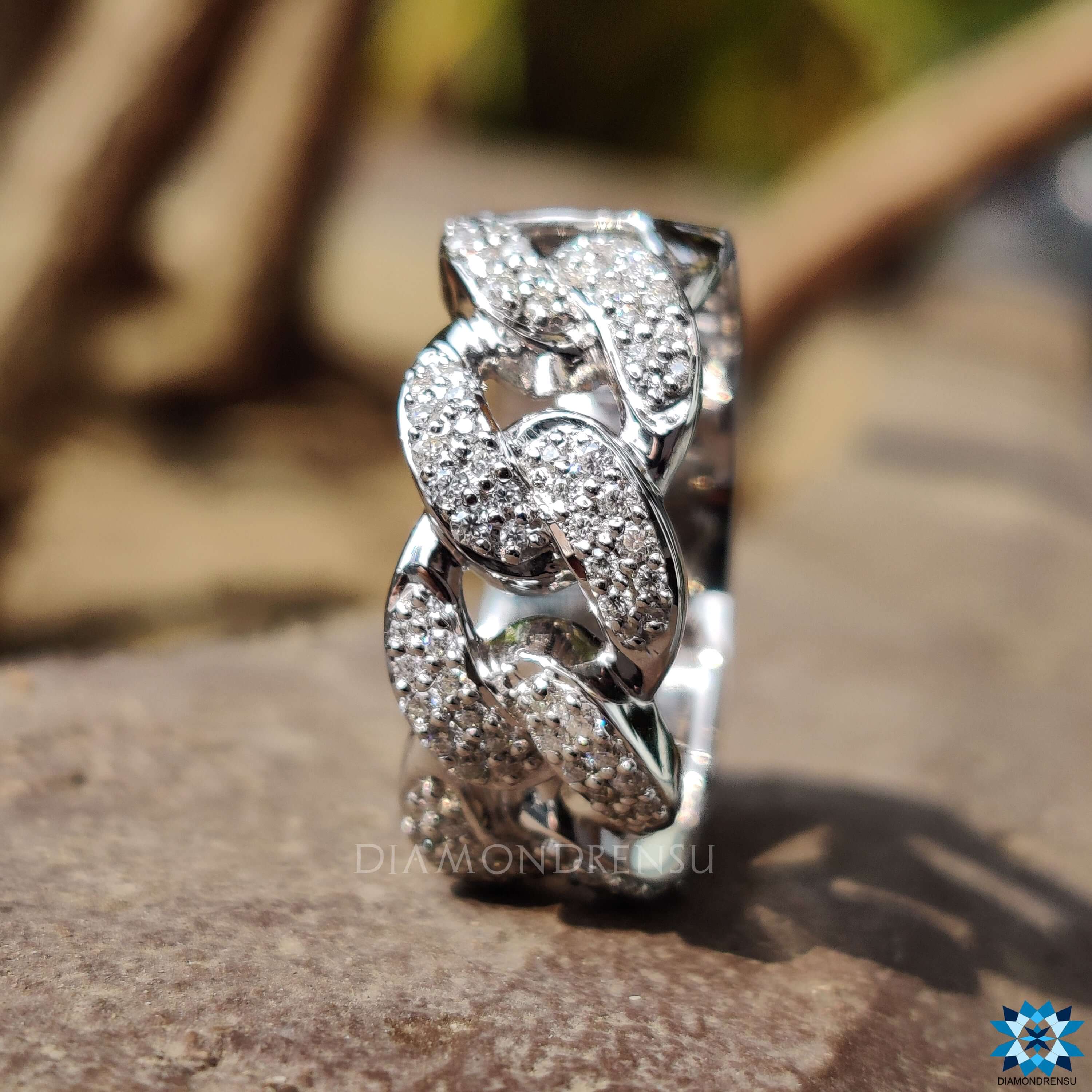 white gold ring - diamondrensu