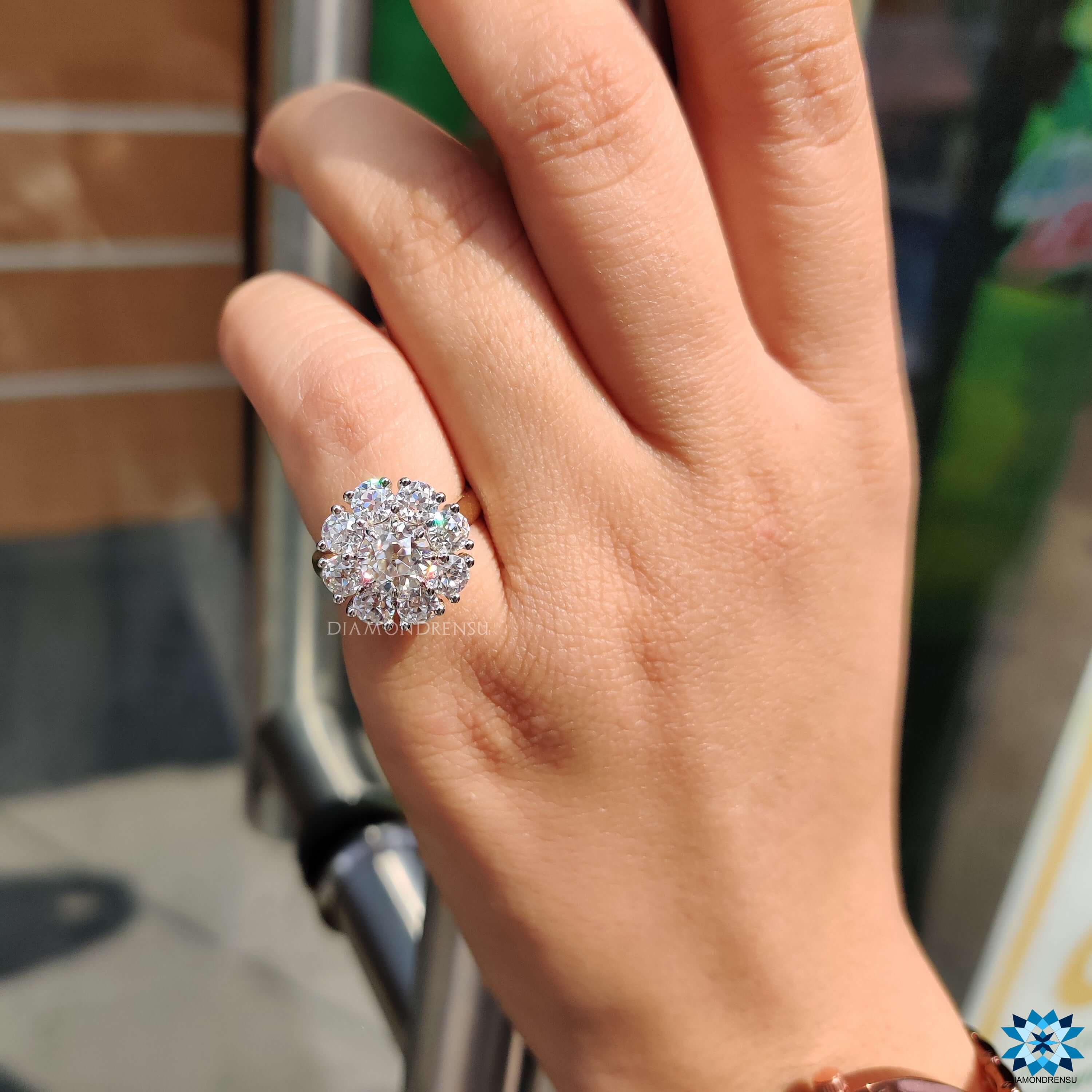 moissanite halo engagement rings - diamondrensu