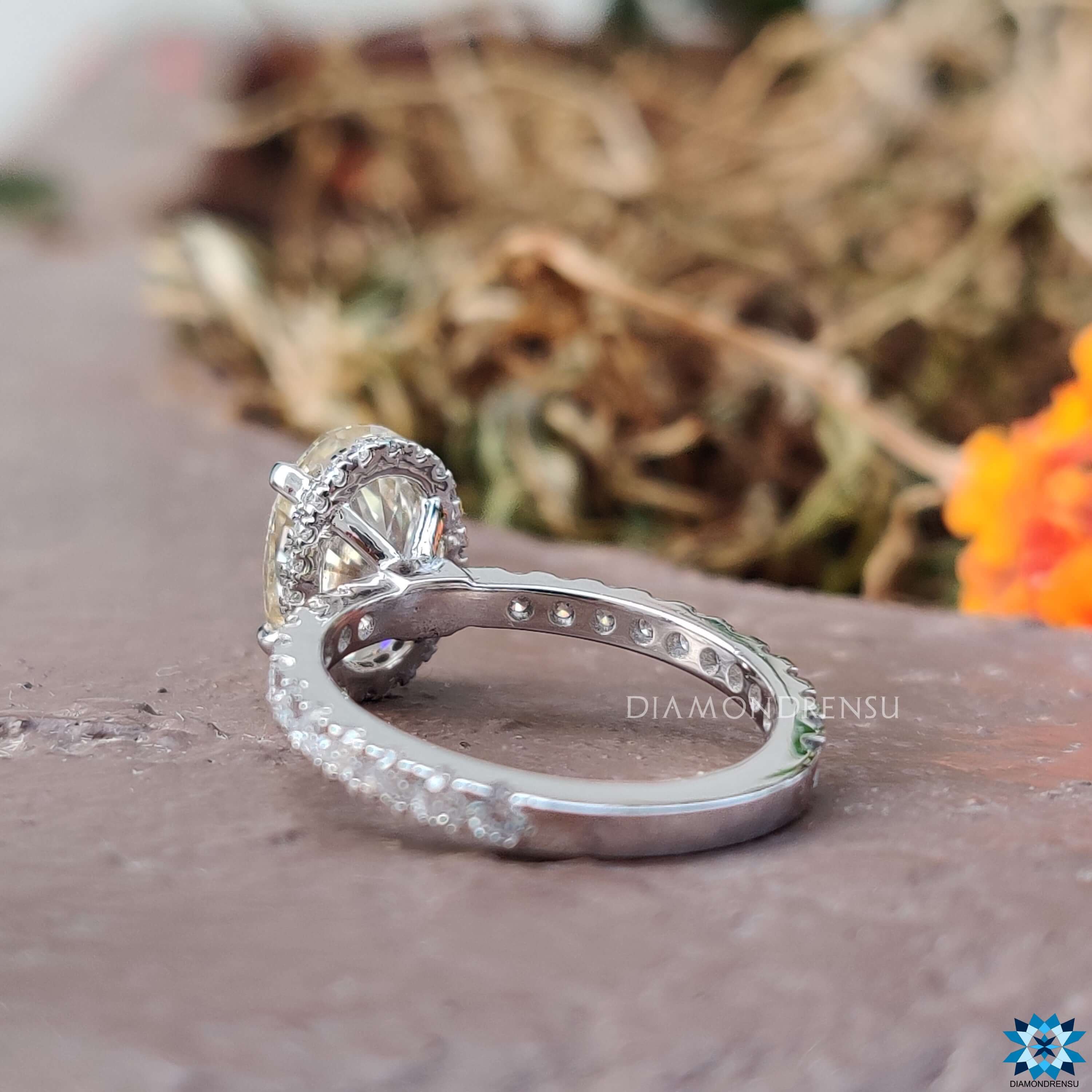 halo engagement ring - diamondrensu