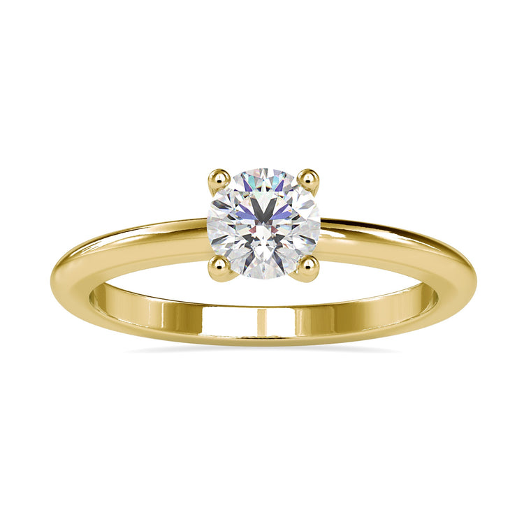 Diamondrensu UK ring with round diamond in solitaire setting.
