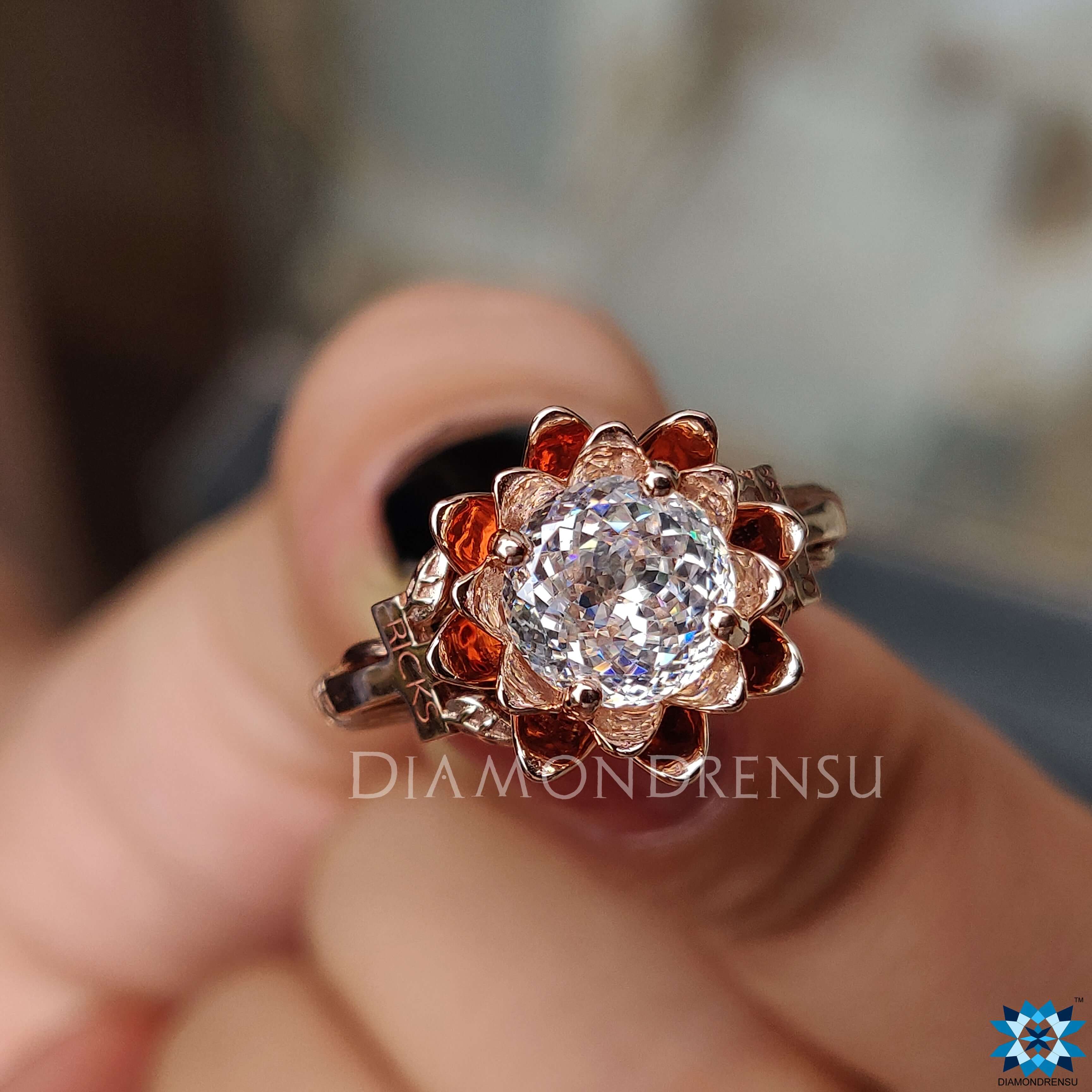 Two tone engagement ring Buy engagement ring