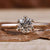 Round diamond ring with a stunning six prong engagement ring setting
