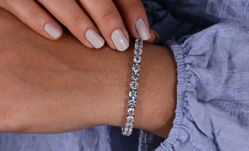 lab created diamond bracelets