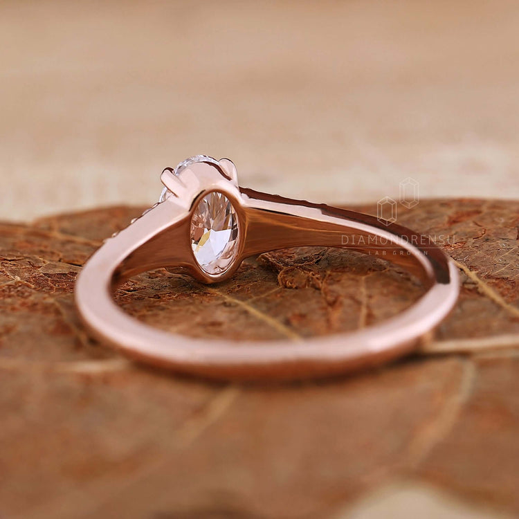 Stunning oval diamond ring with intricate craftsmanship.