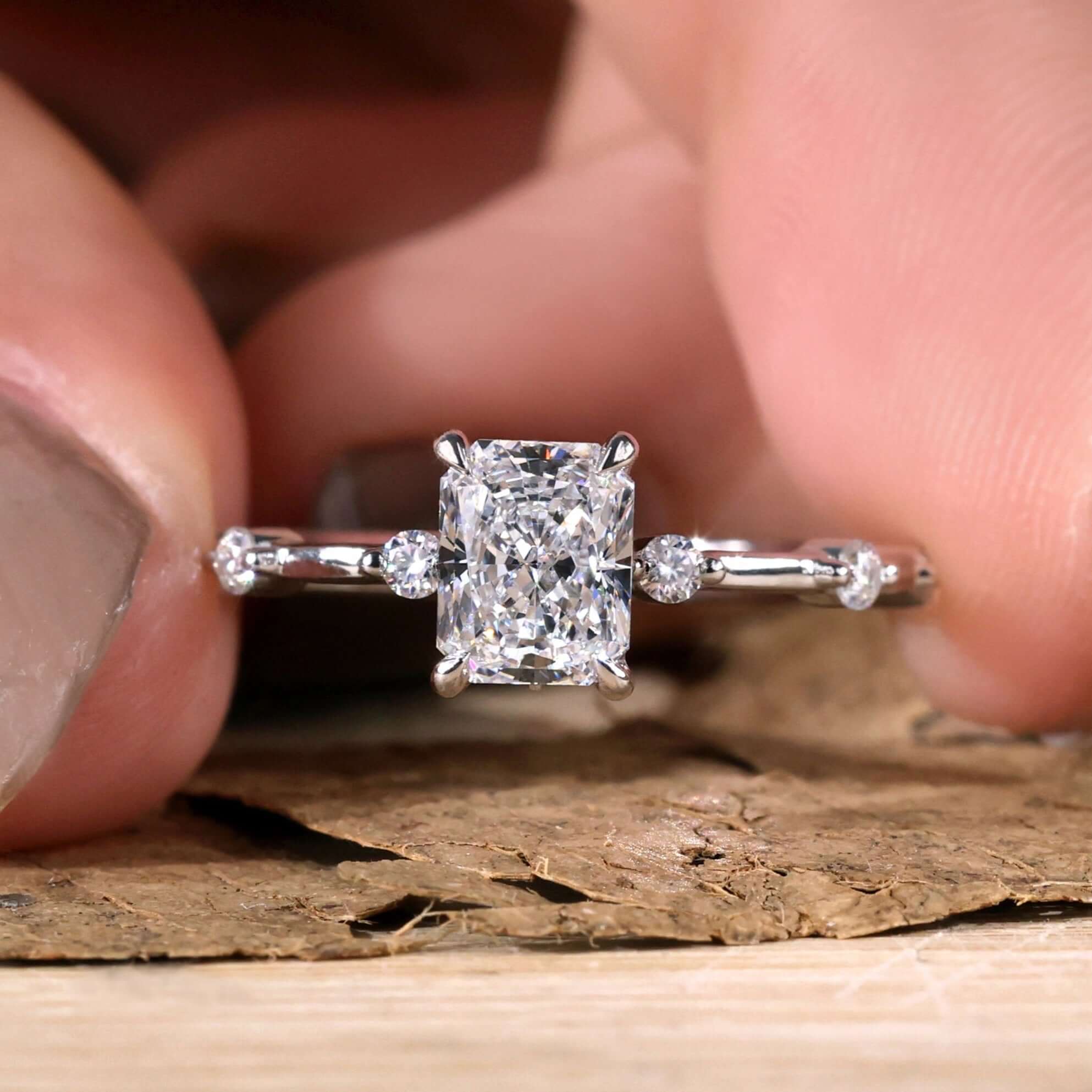 Radiant Cut Diamond Ring crafted with elegant details for a timeless look.