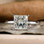 Princess cut diamond ring in a stunning white gold setting
