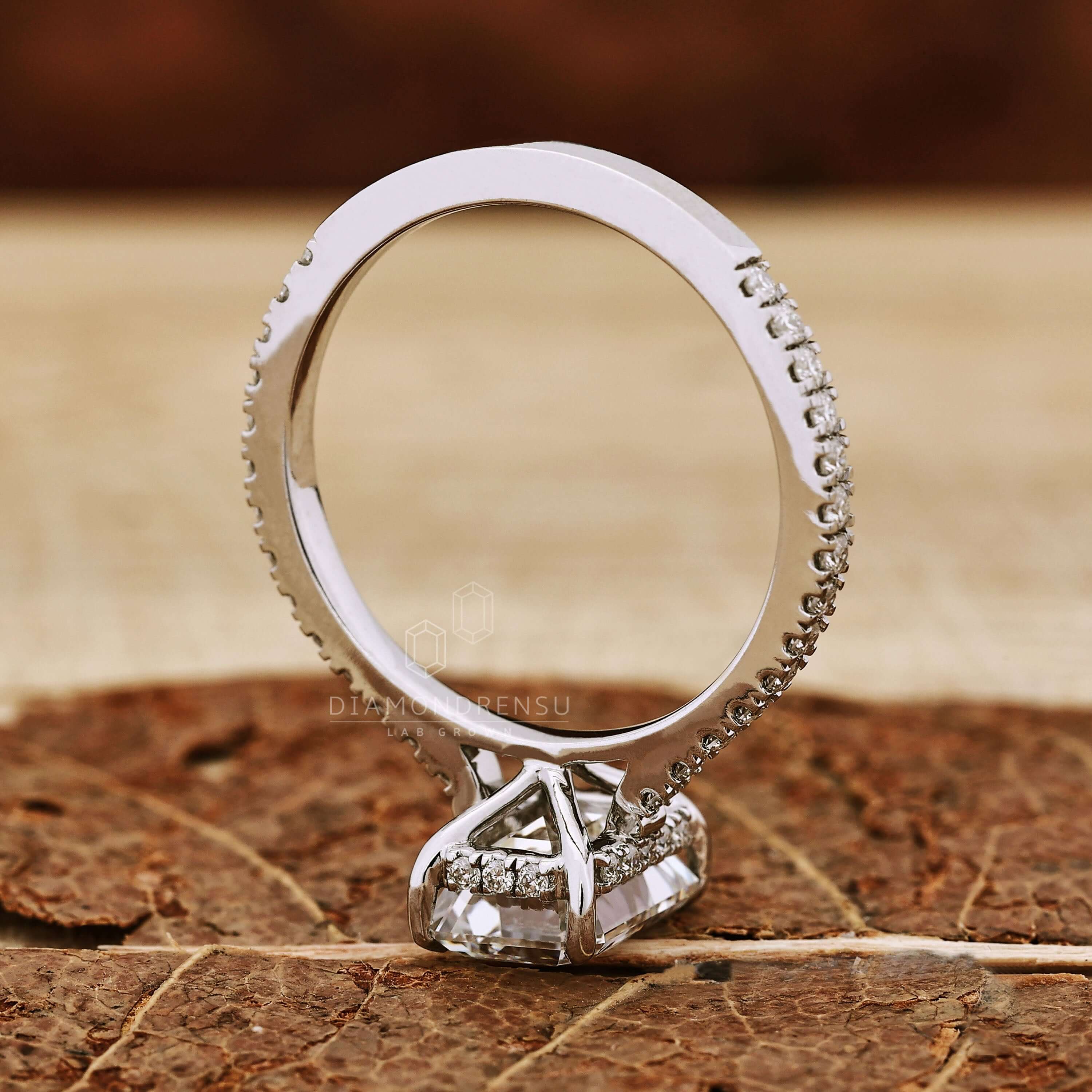 cathedral set engagement ring