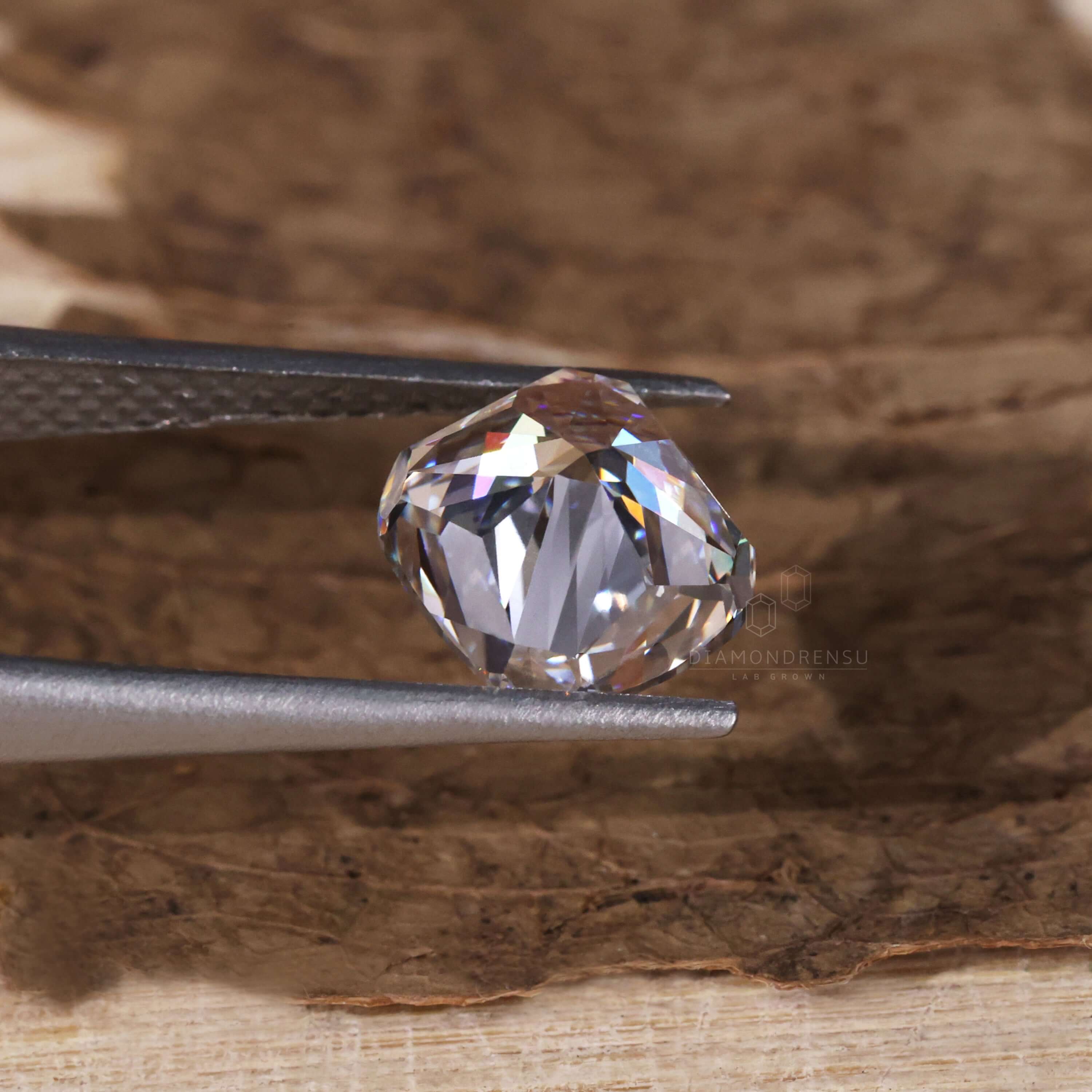 cushion cut lab created diamond