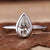 Pear shaped diamond ring showcasing timeless elegance for special occasions
