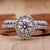 round diamond bridal set