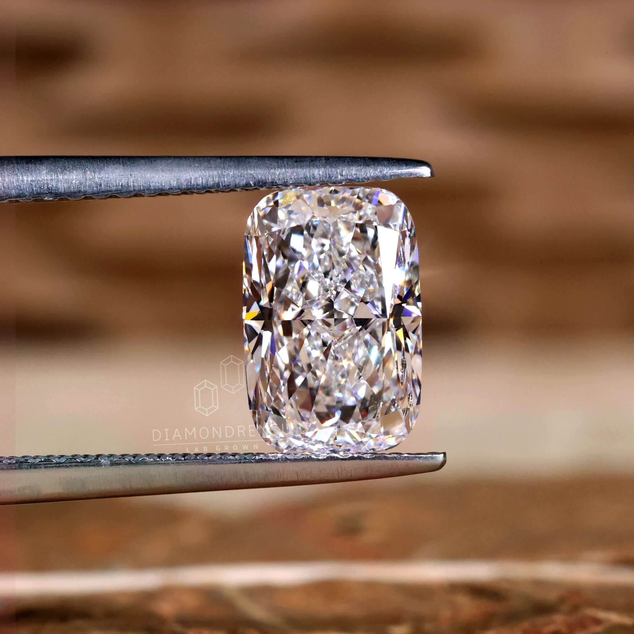 cushion cut lab grown diamond