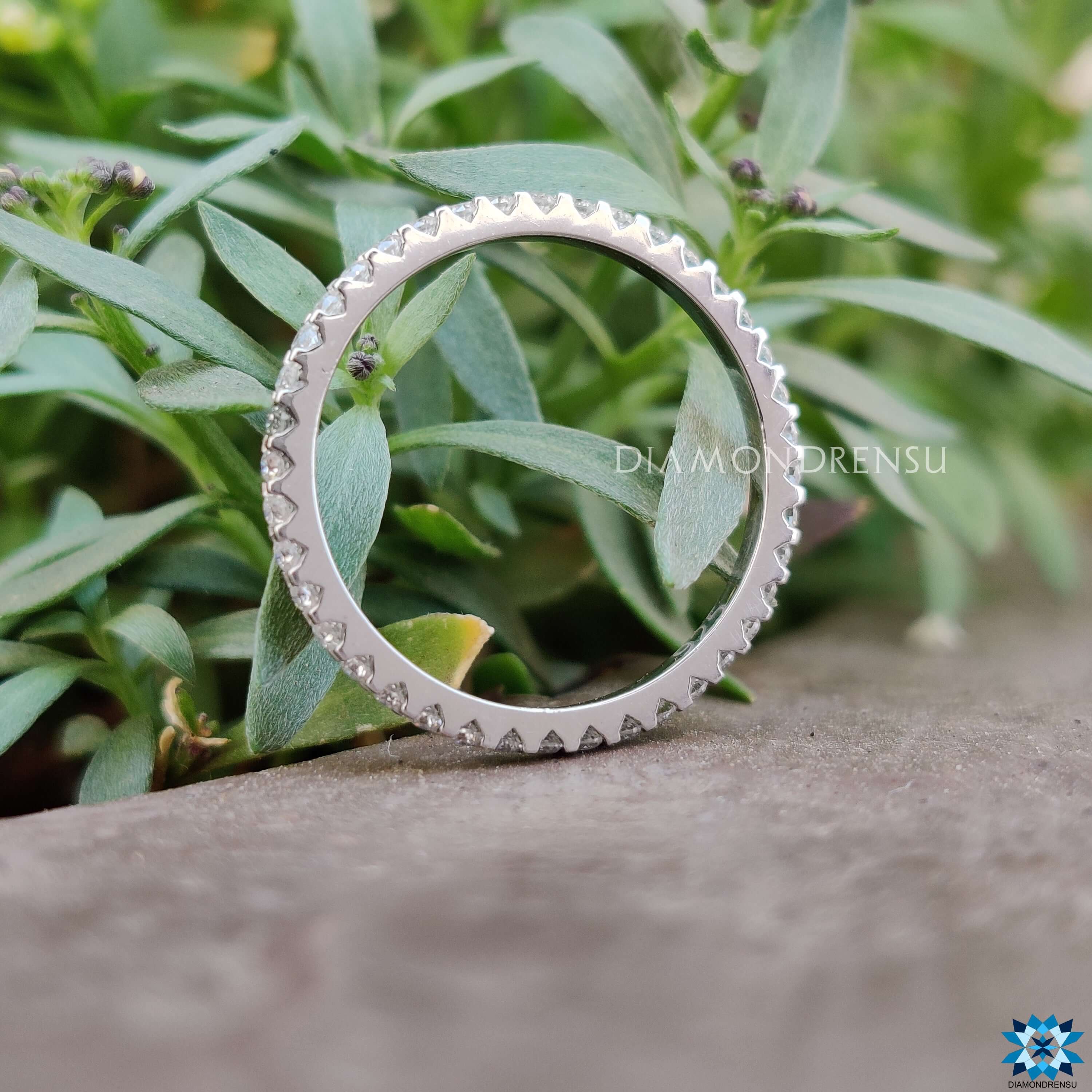 moissanite band rings - diamondrensu