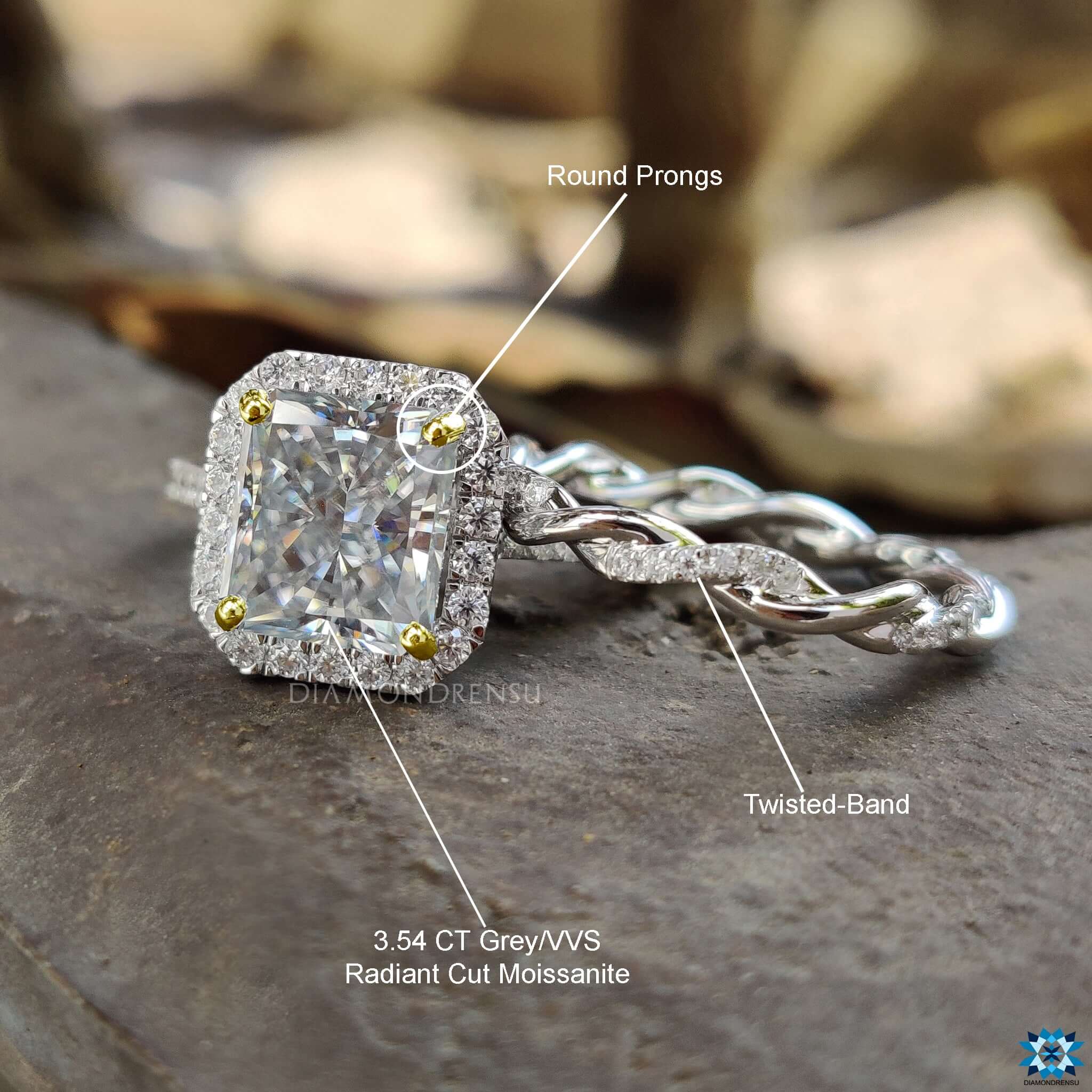 radiant cut moissanite - diamondrensu