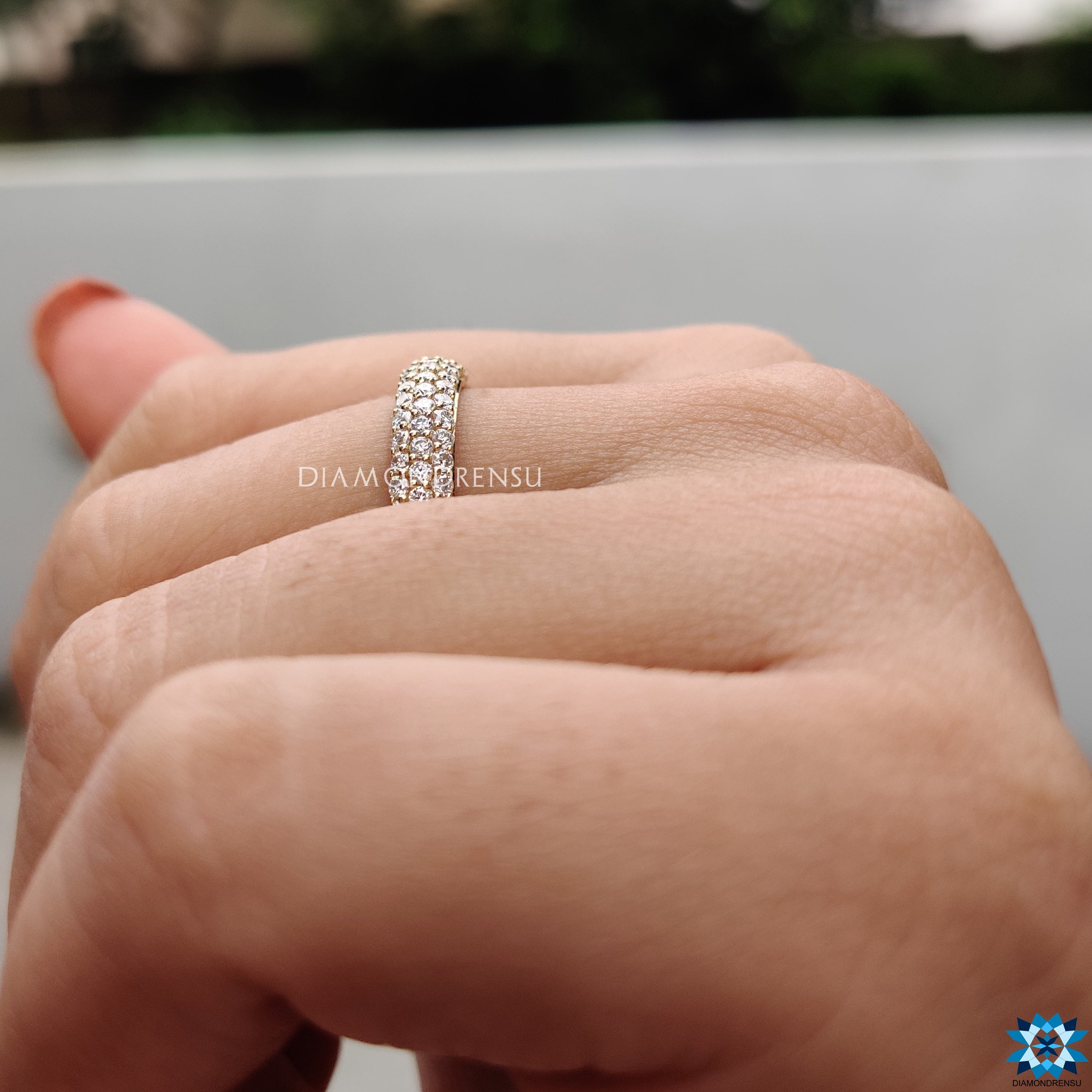 moissanite eternity band - diamondrensu