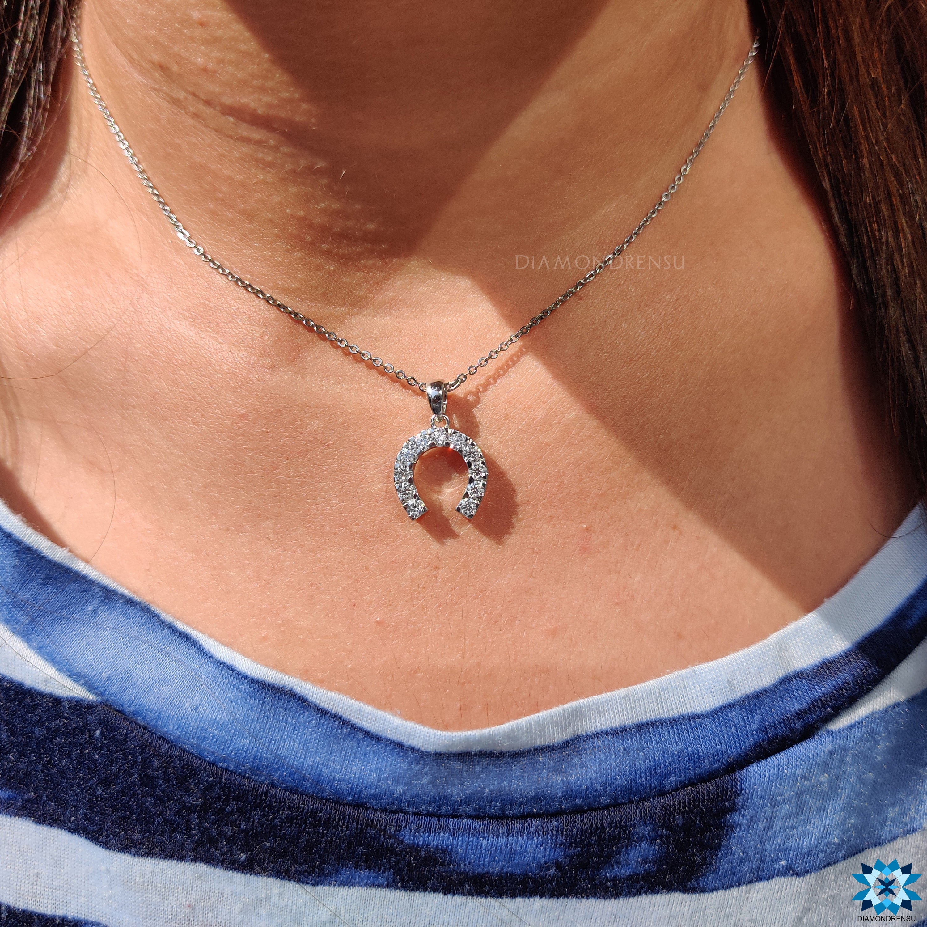 moissanite wedding pendant - diamondrensu