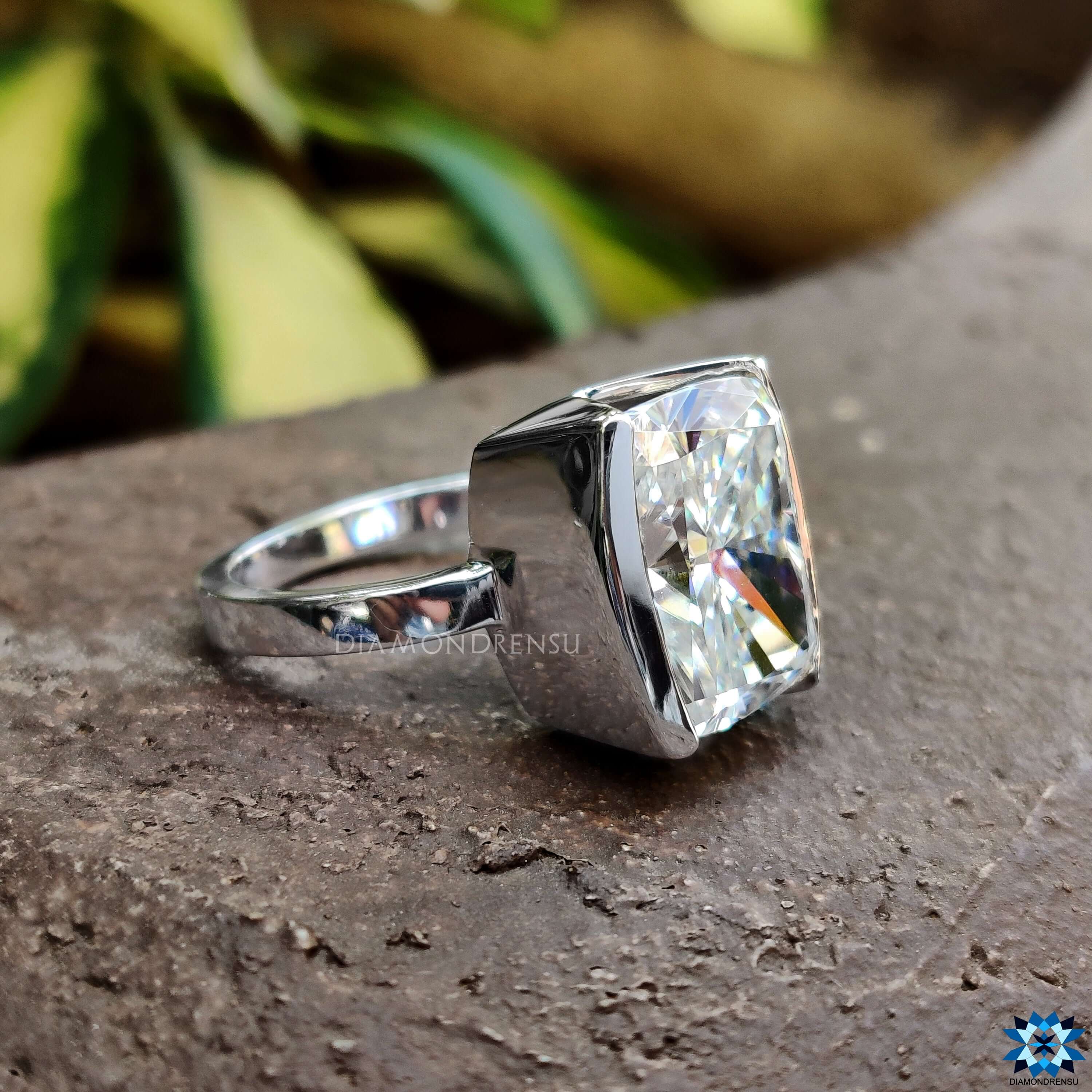 Moissanite Solitaire Engagement Ring with timeless beauty.