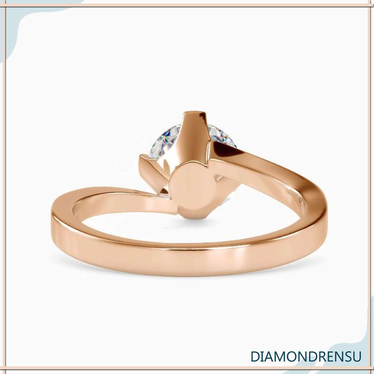 White gold diamond ring crafted with fine detailing
