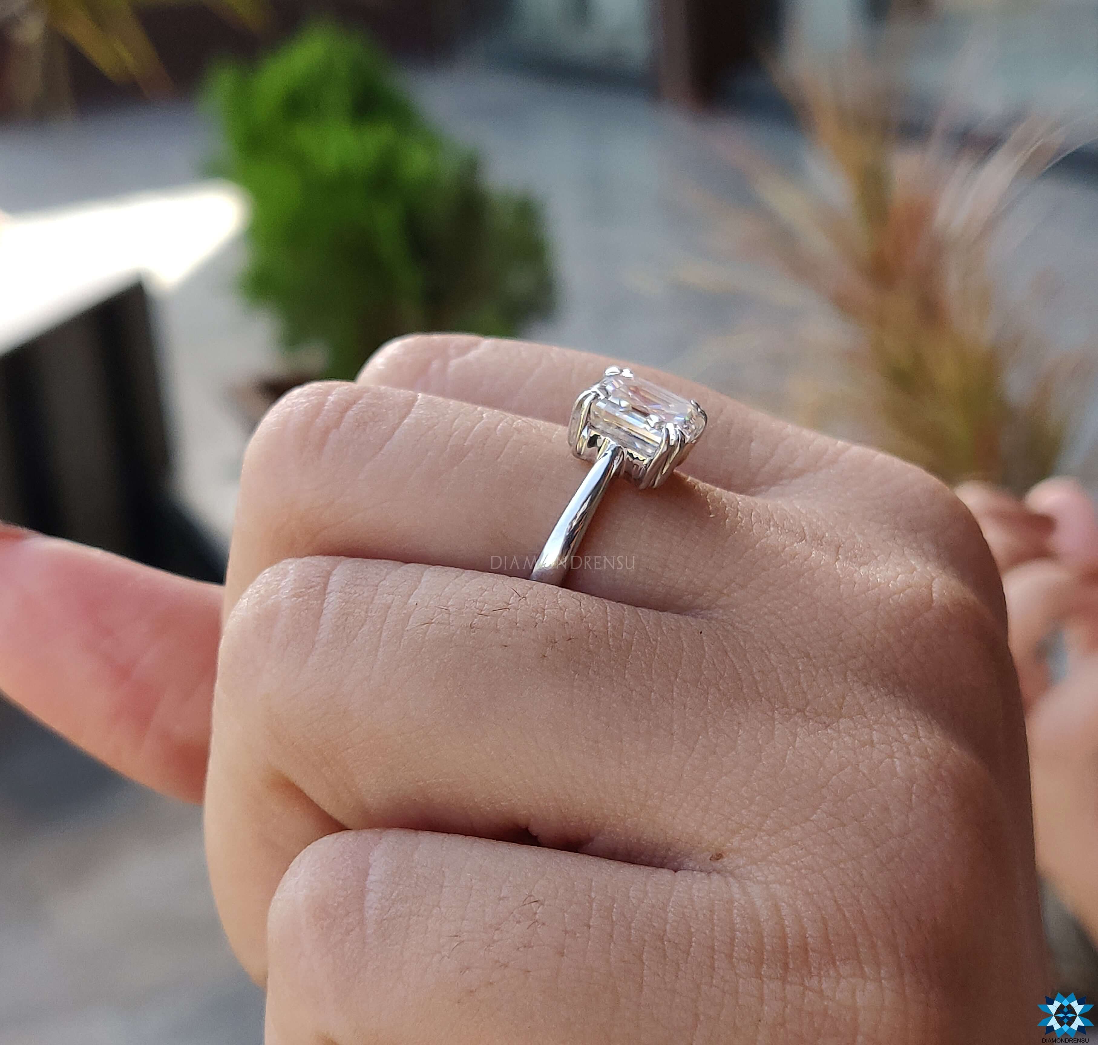 Handmade Ring with White Gold Setting.