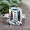 moissanite engagement ring - diamondrensu