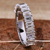 lab grown diamond half eternity wedding band