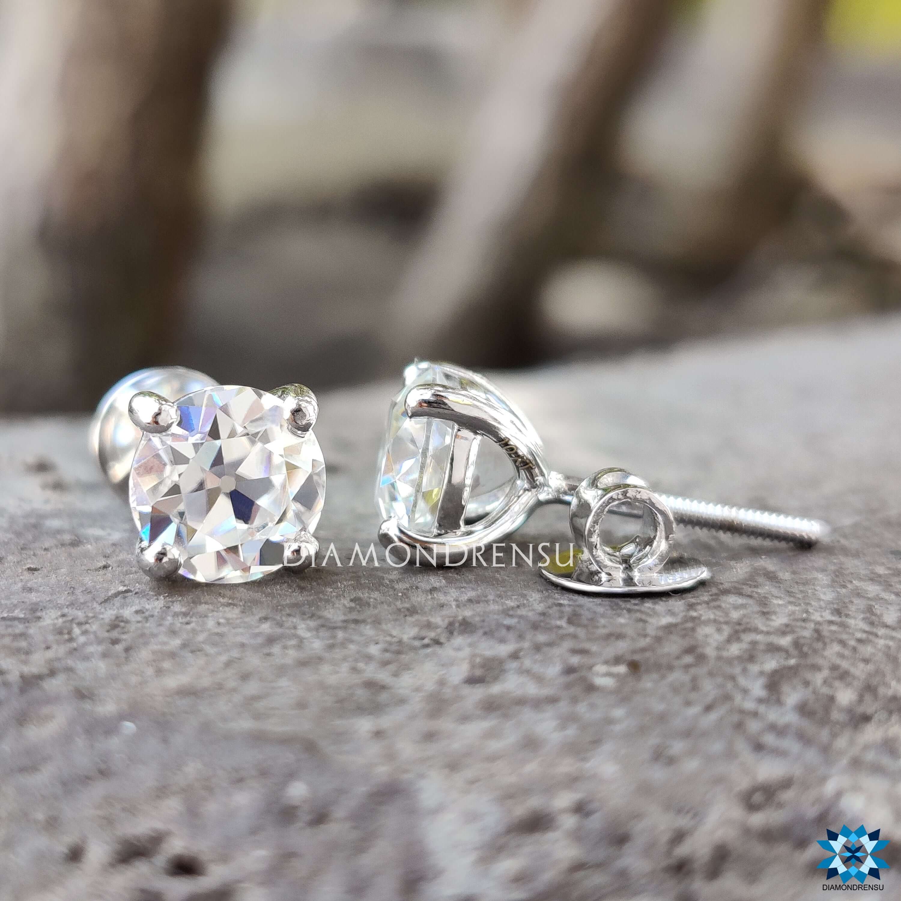 moissanite earrings - diamondrensu