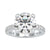 Round diamond engagement ring with 2 carat round diamond ring in a 4 prong setting.
