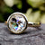 round rose cut moissanite ring - diamondrensu