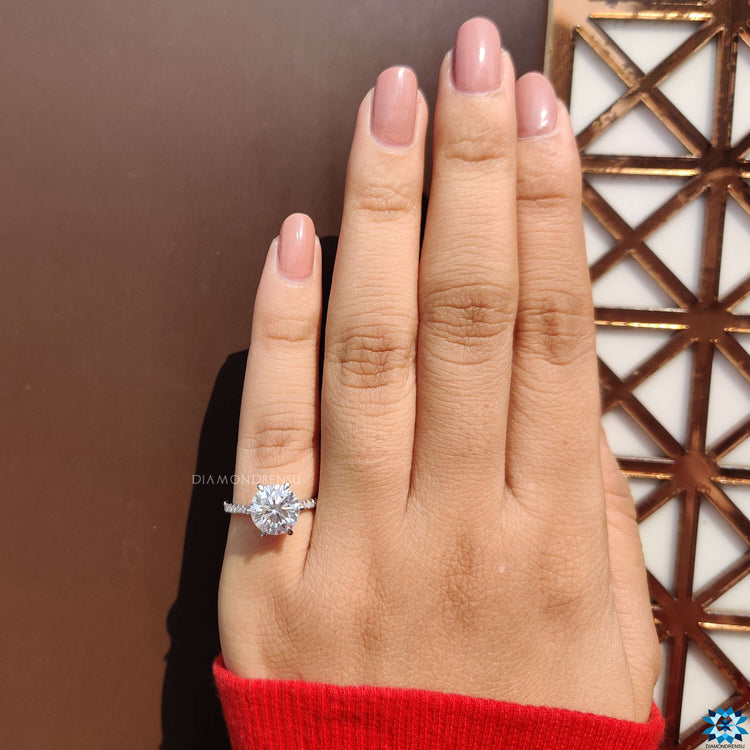 Buy moissanite ring with 6 prong setting.
