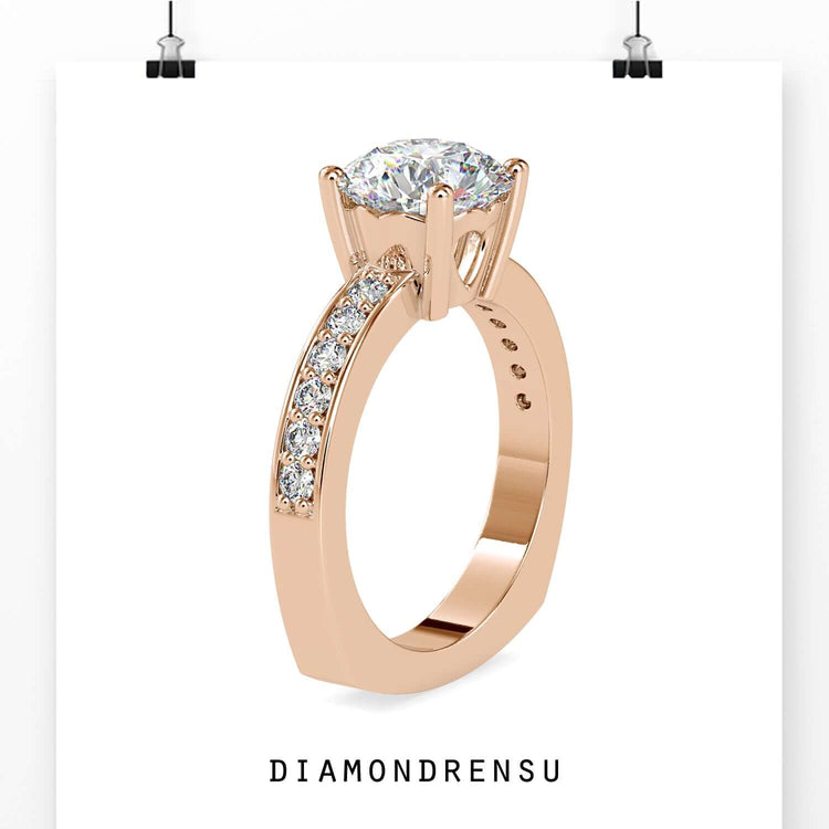 Customise engagement ring with your choice of lab grown diamond.
