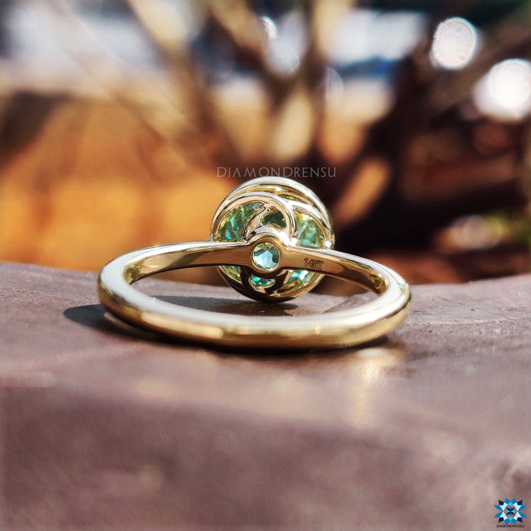 bezel set ring