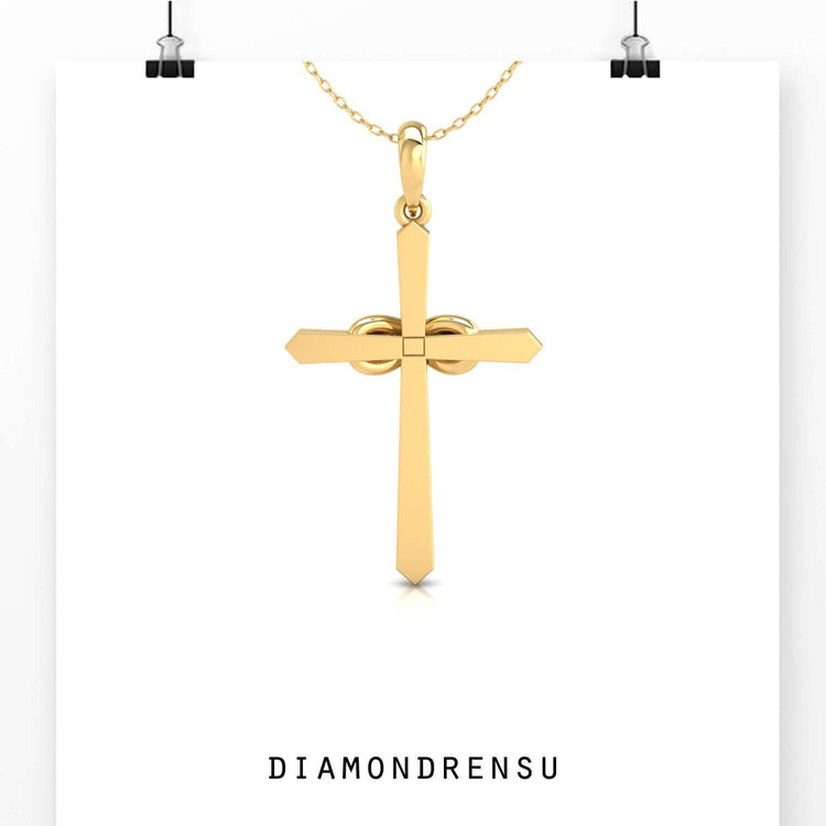 Handmade infinity cross pendant from Diamondrensu UK.
