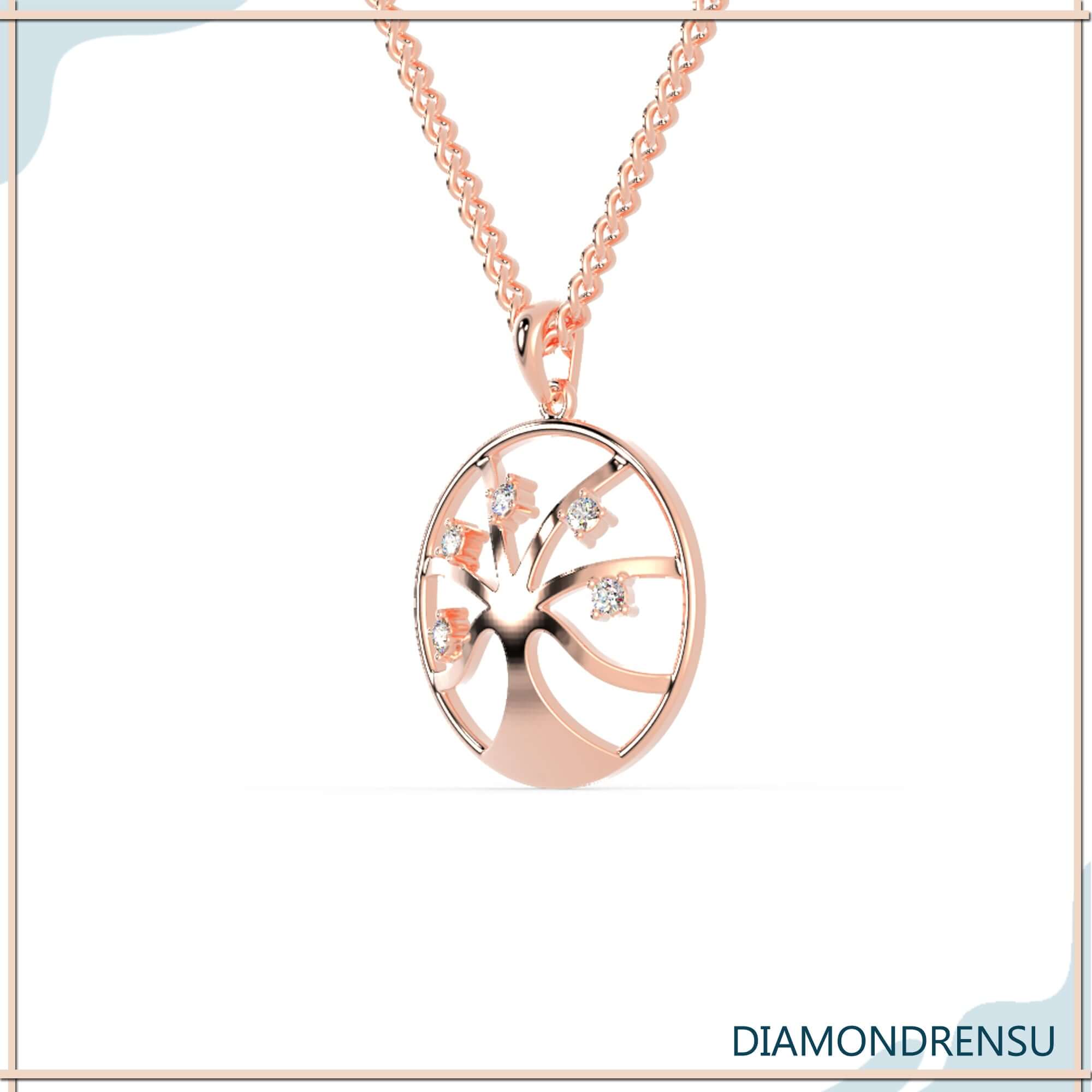 moissanite pendant set - diamondrensu