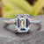 Emerald cut moissanite ring emerald cut ring.