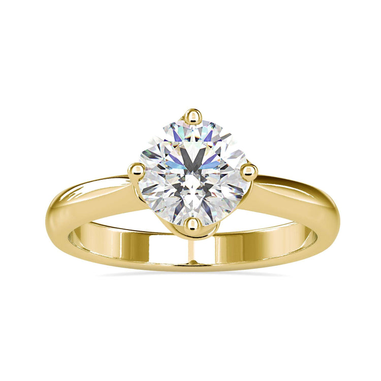 Handmade jewellery featuring solitaire diamond ring.
