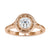 Round solitaire engagement ring with a timeless design and sparkle.
