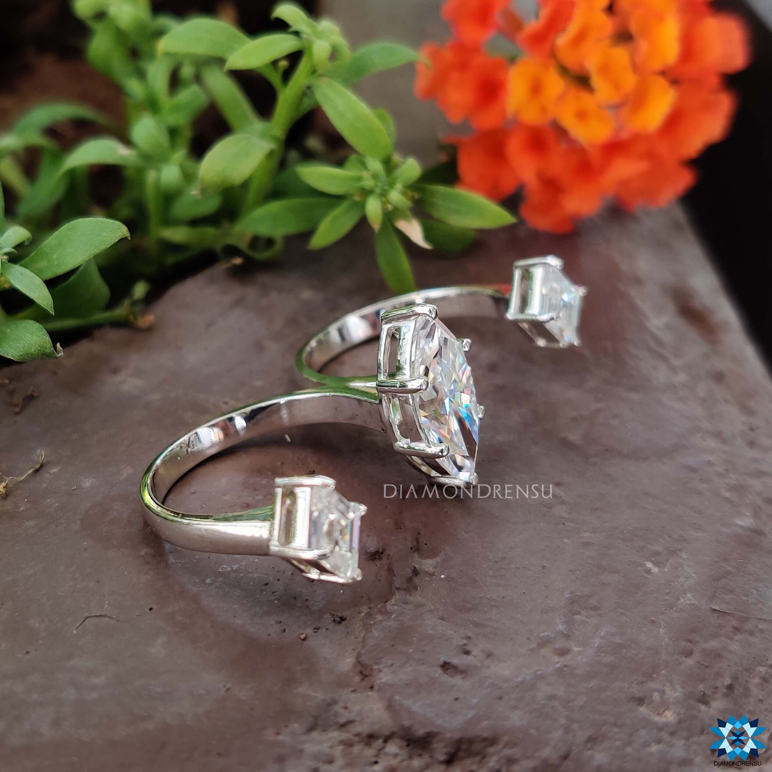 affordable moissanite engagement - diamondrensu