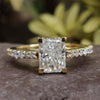 moissanite engagement ring