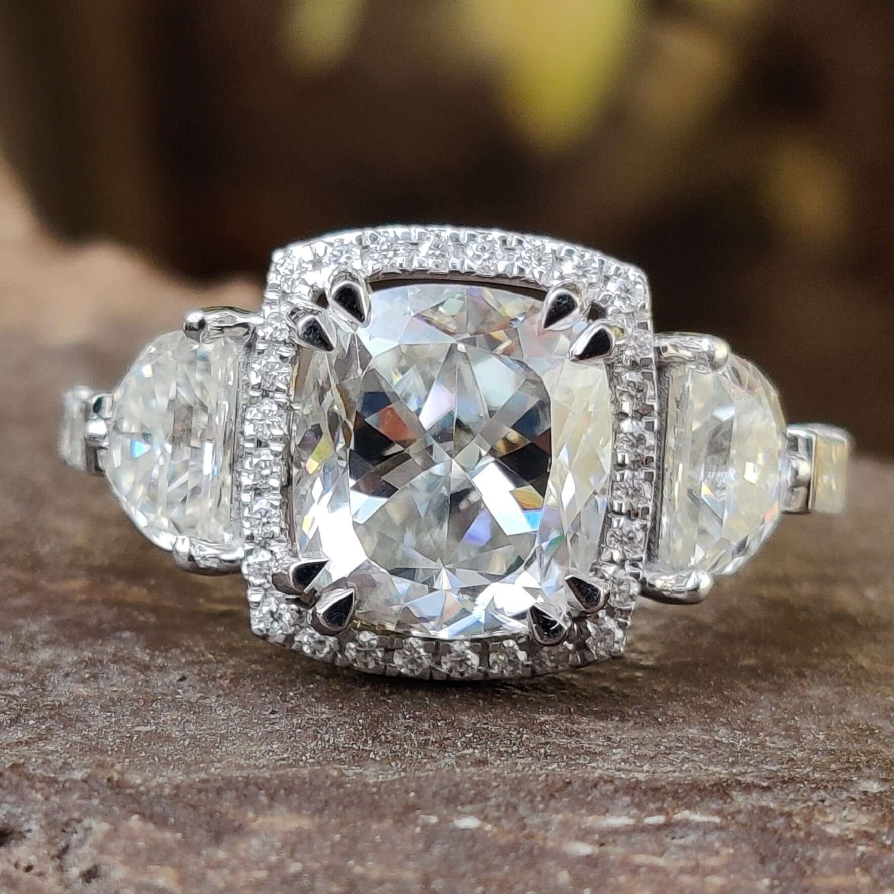 vintage engagement ring cushion cut engagement ring cushion engagement ring handmade jewelry custom ring