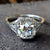 Art Deco engagement ring with intricate detailing, showcasing a stunning vintage design.
