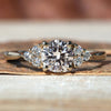 round lab grown diamond engagement ring