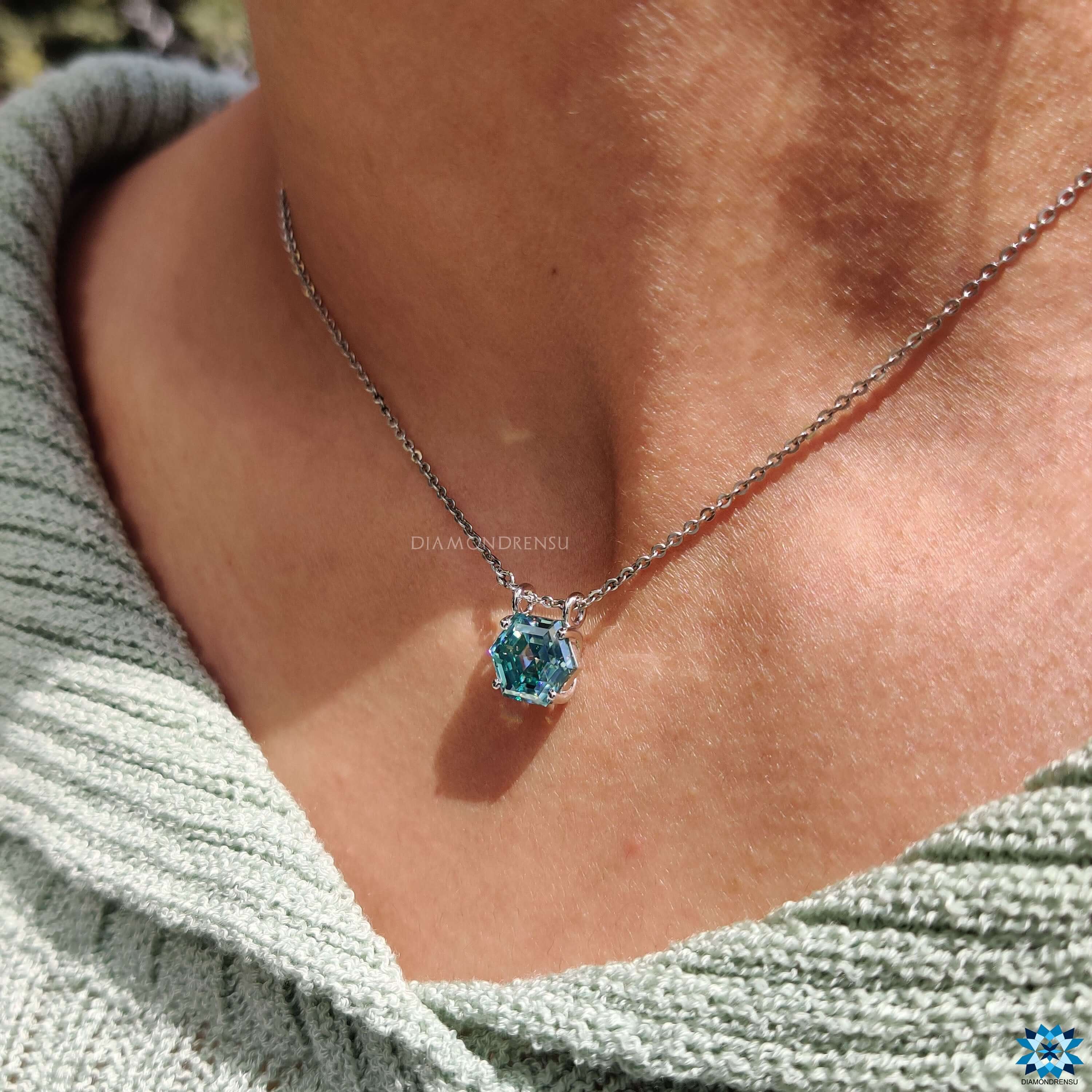 moissanite pendant necklace