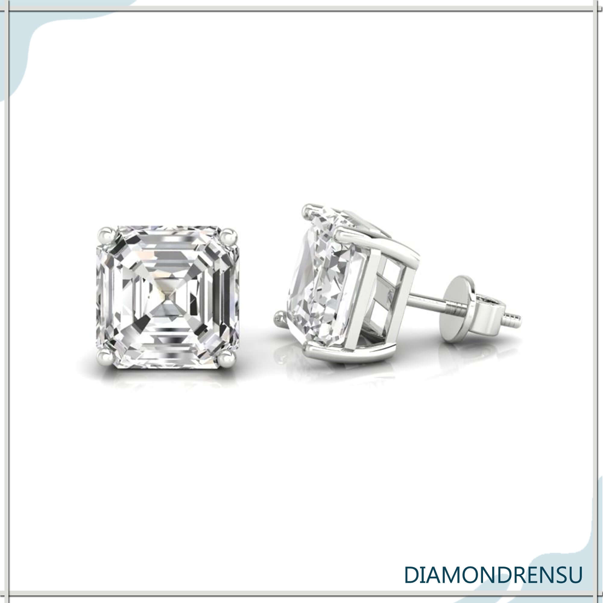 asscher step cut moissanite - diamondrensu