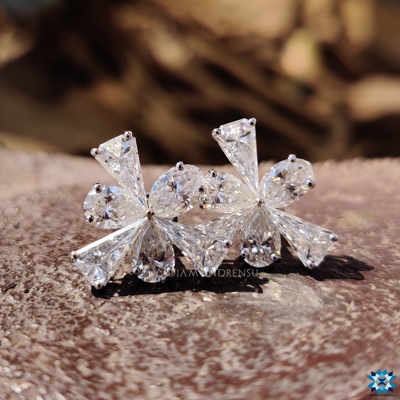 moissanite stud earrings - diamondrensu