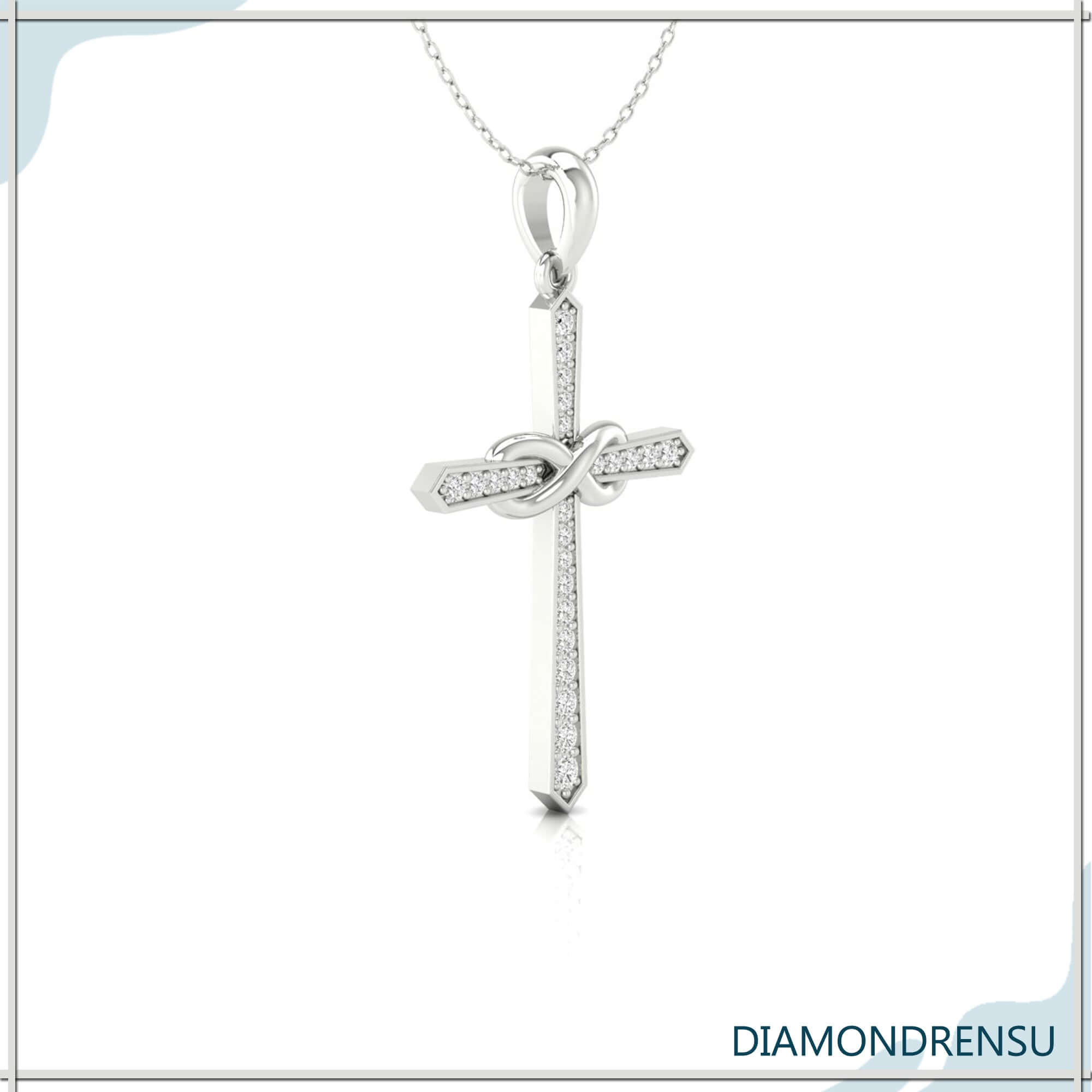 moissanite pendant set - diamondrensu