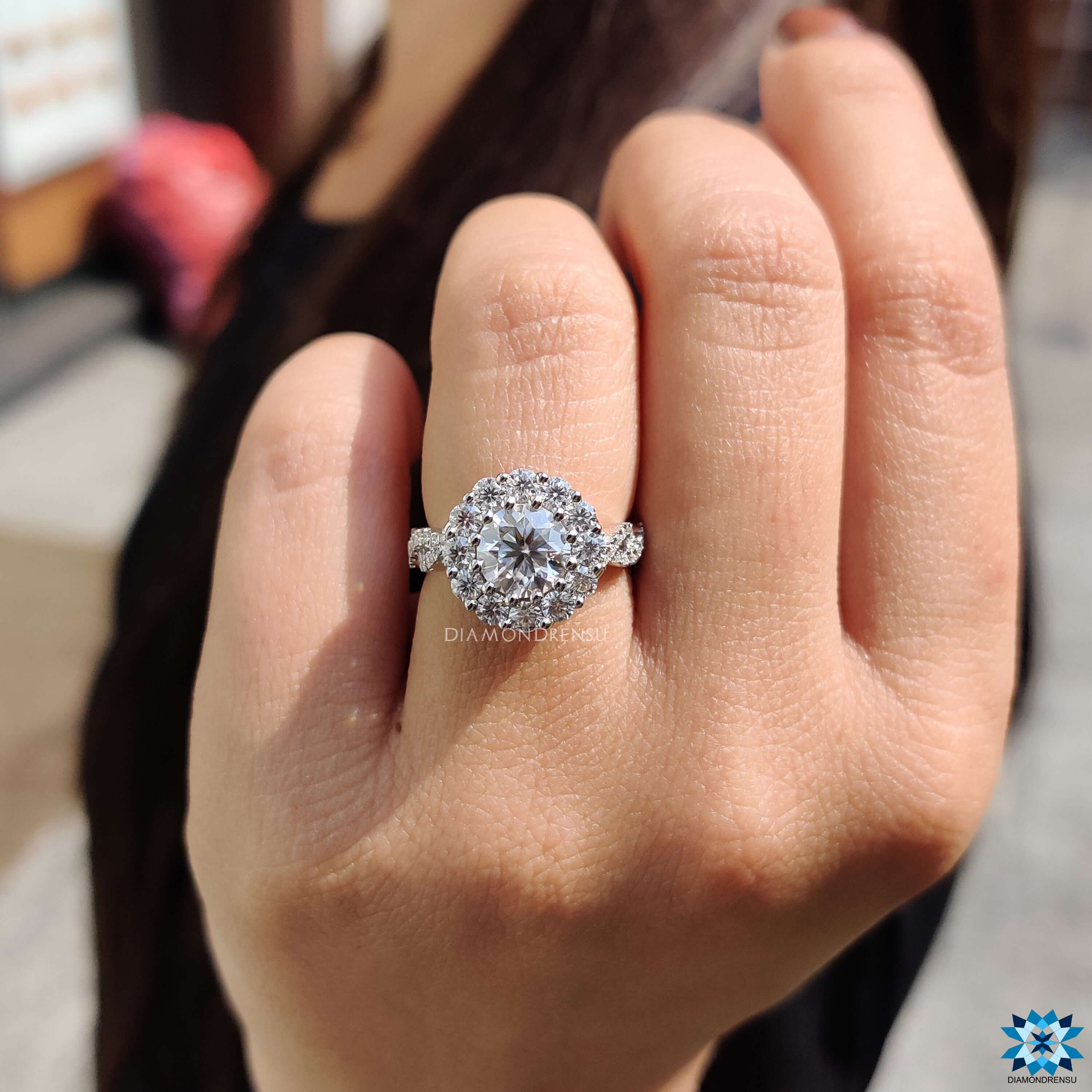 affordable moissanite engagement rings - diamondrensu