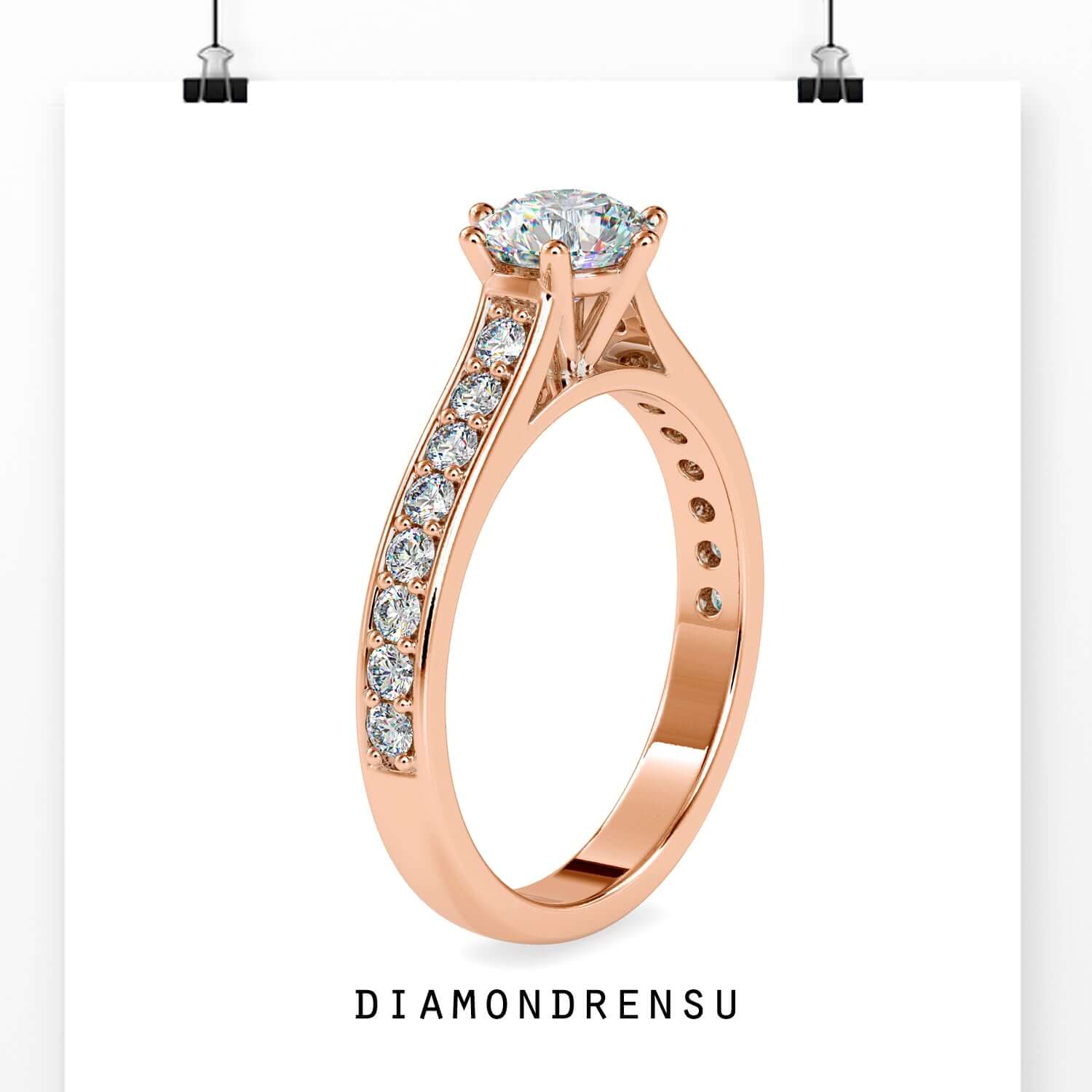 moissanite engagement rings - diamondrensu