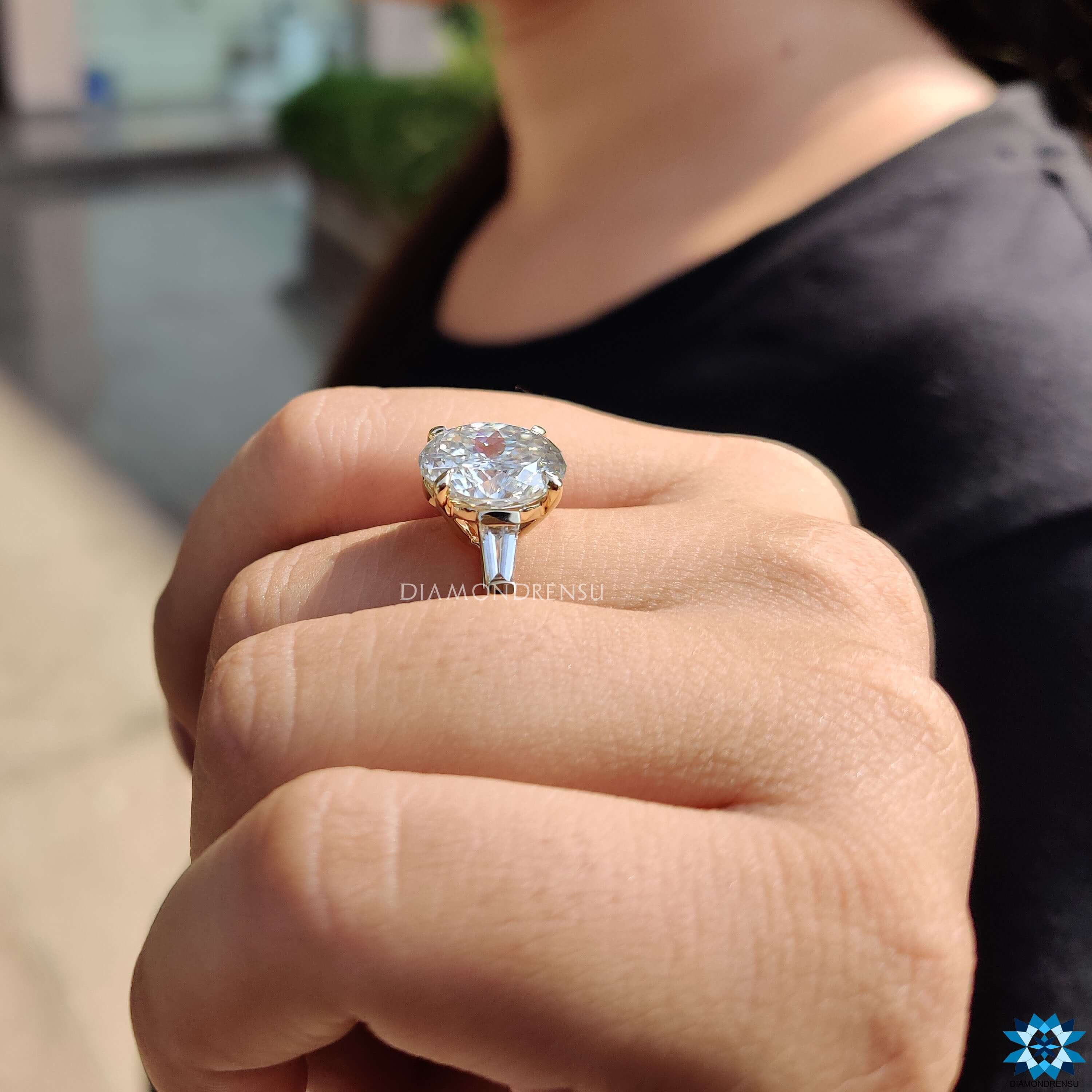 unique moissanite engagement rings - diamondrensu