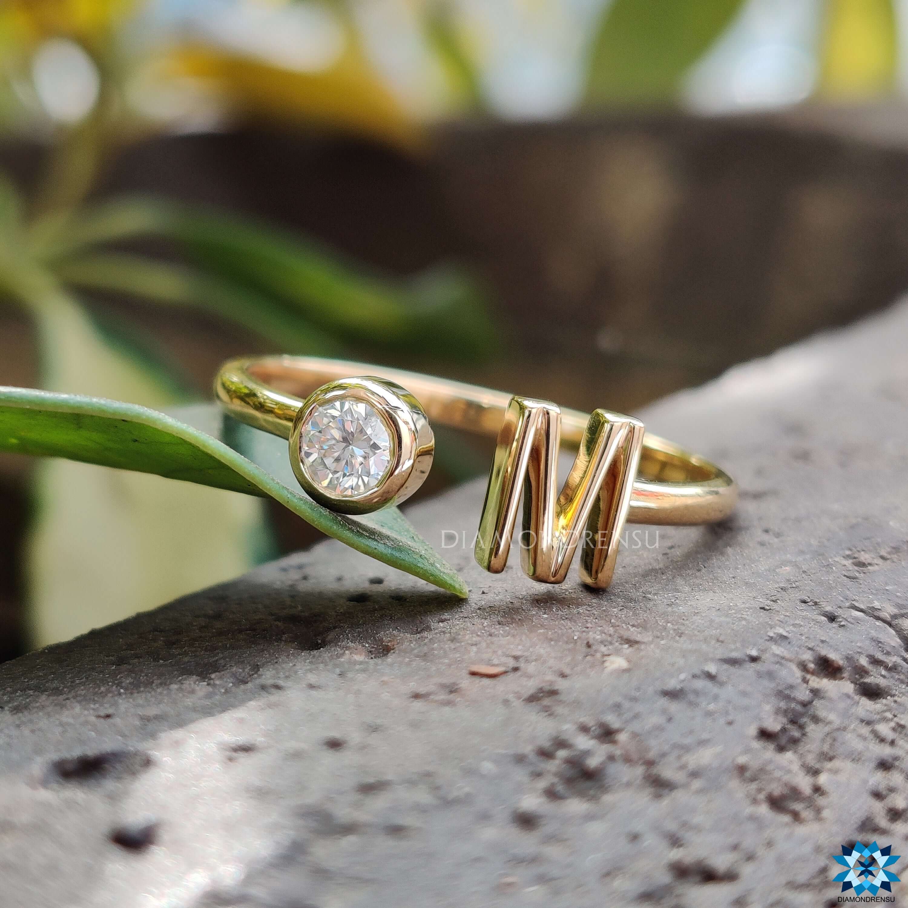 Shop Custom Engagement Ring Yellow Gold1