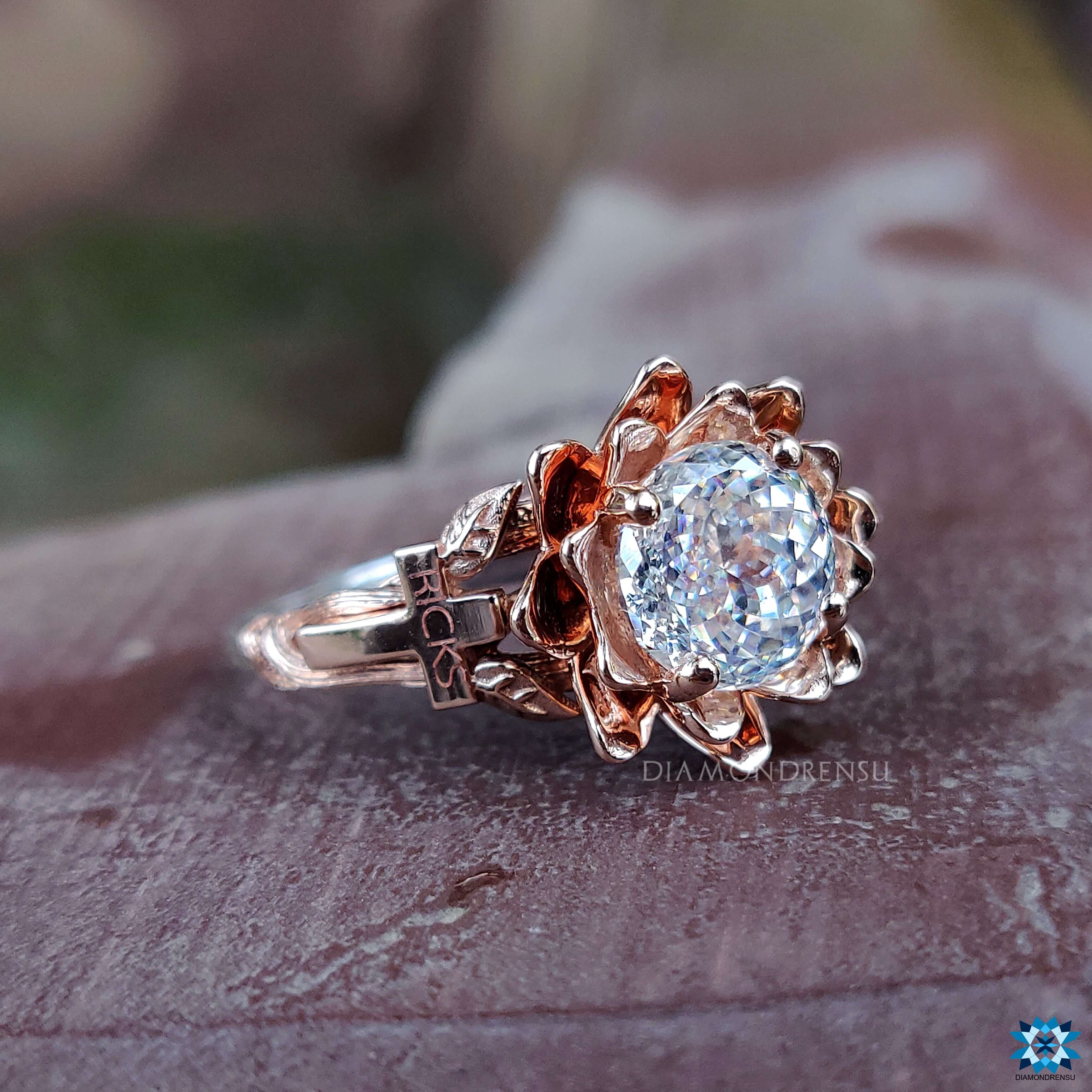 UK engagement ring moissanite for engagement ring