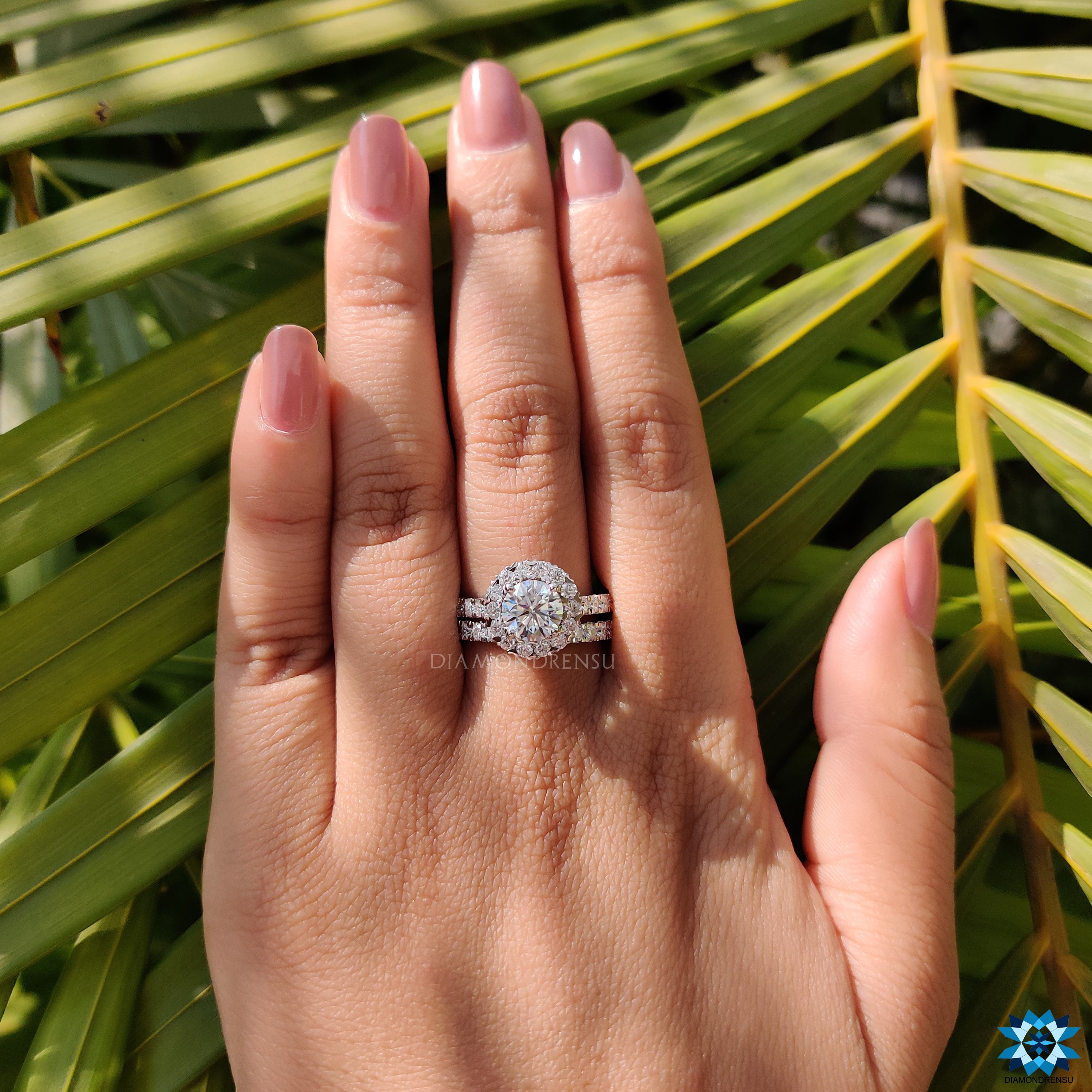 moissanite engagement rings - diamondrensu